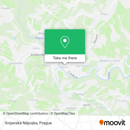 Карта Svijanská Nápojka