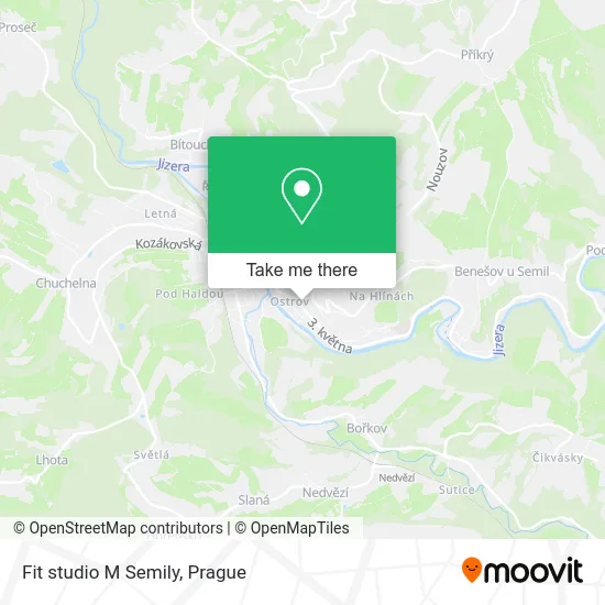 Карта Fit studio M Semily