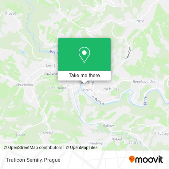 Карта Traficon-Semily