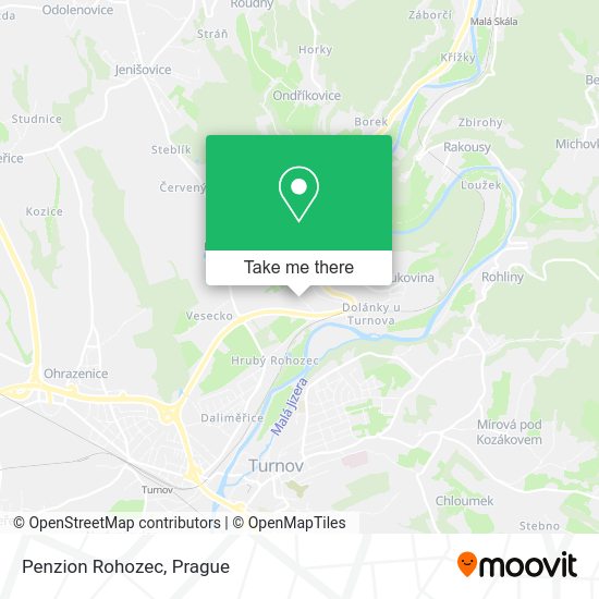 Карта Penzion Rohozec