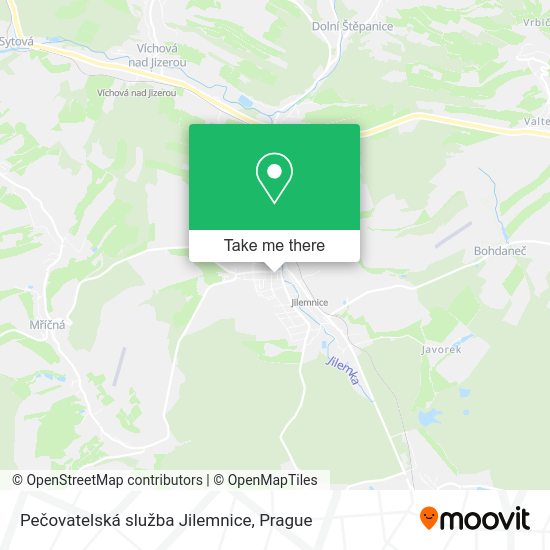 Карта Pečovatelská služba Jilemnice