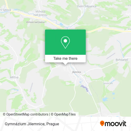 Карта Gymnázium Jilemnice