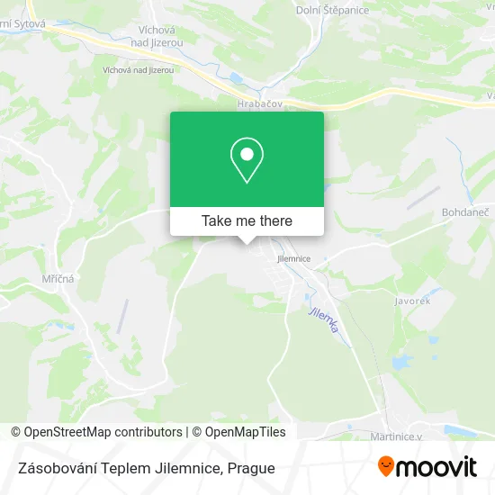 Карта Zásobování Teplem Jilemnice