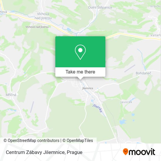 Карта Centrum Zábavy Jilemnice