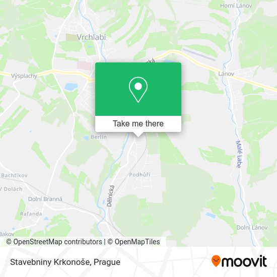 Карта Stavebniny Krkonoše