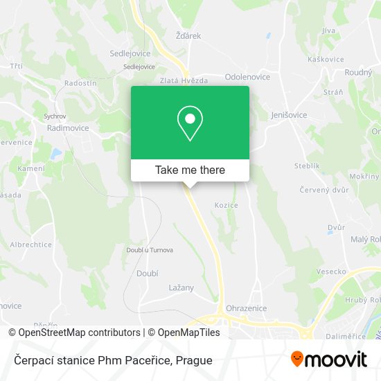 Карта Čerpací stanice Phm Paceřice