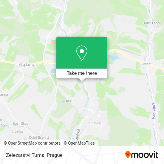 Карта Zelezarstvi Tuma