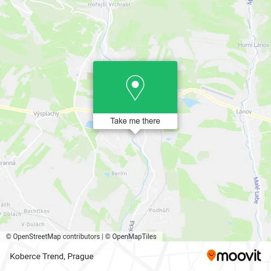 Карта Koberce Trend