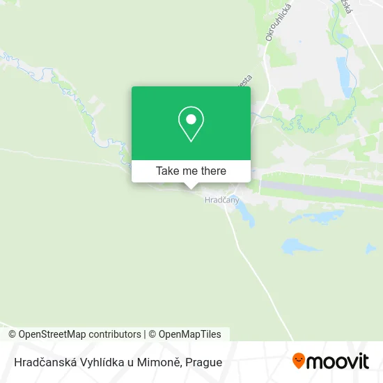 Карта Hradčanská Vyhlídka u Mimoně