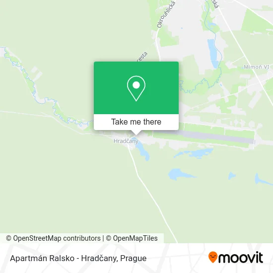 Карта Apartmán Ralsko - Hradčany