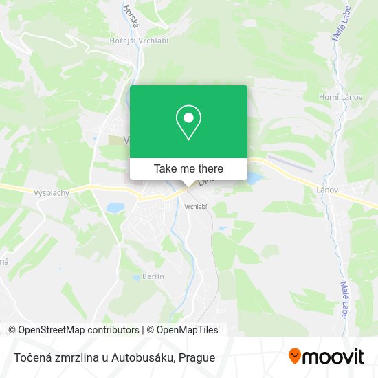 Карта Točená zmrzlina u Autobusáku
