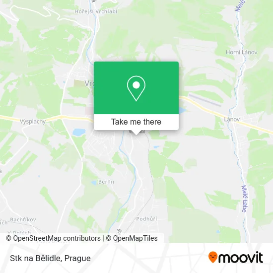 Карта Stk na Bělidle