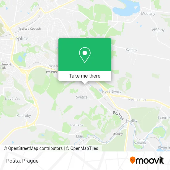 Карта Pošta