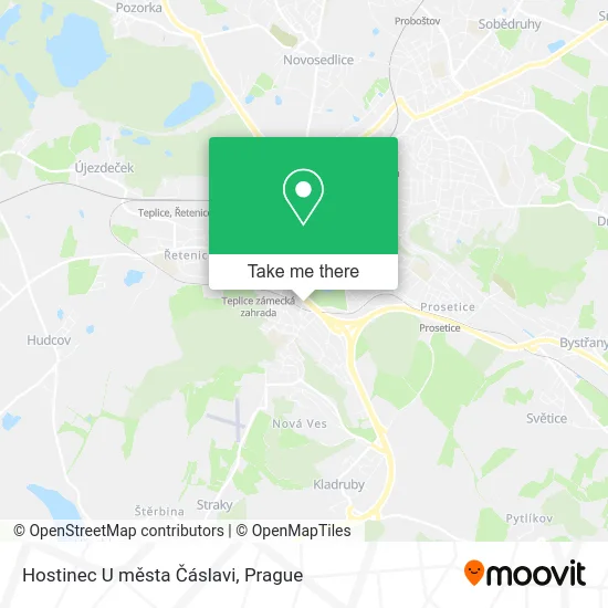 Карта Hostinec U města Čáslavi