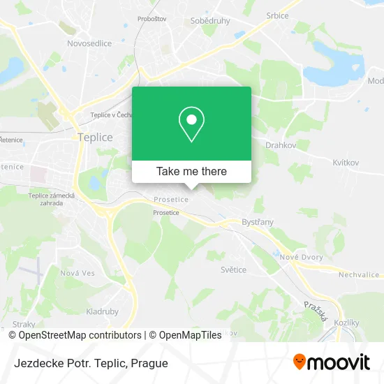 Карта Jezdecke Potr. Teplic