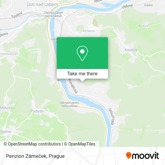 Карта Penzion Zámeček