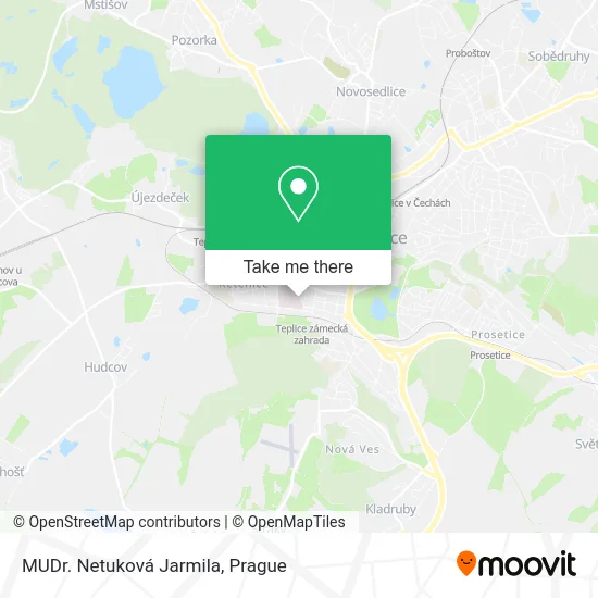Карта MUDr. Netuková Jarmila