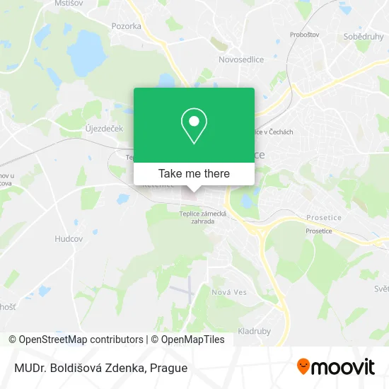 Карта MUDr. Boldišová Zdenka