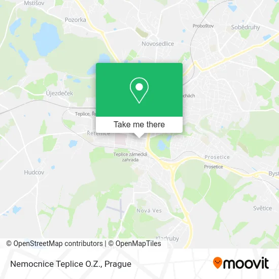Карта Nemocnice Teplice O.Z.
