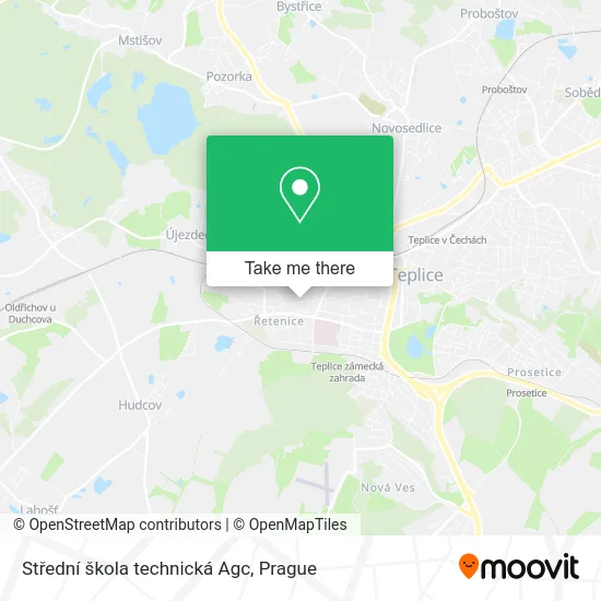 Карта Střední škola technická Agc