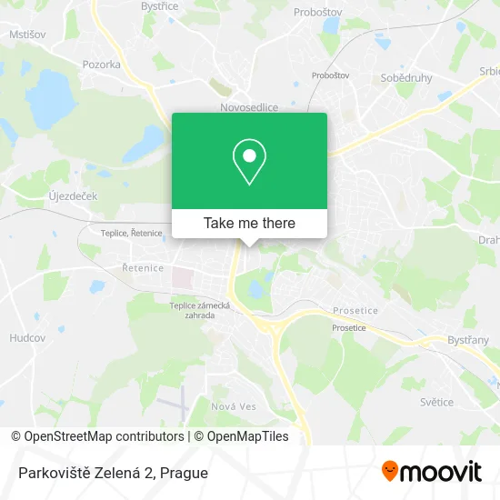 Parkoviště Zelená 2 map