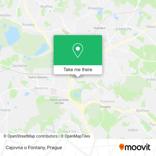 Карта Cajovna u Fontany