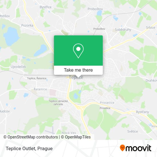 Карта Teplice Outlet