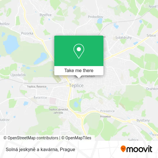 Карта Solná jeskyně a kavárna