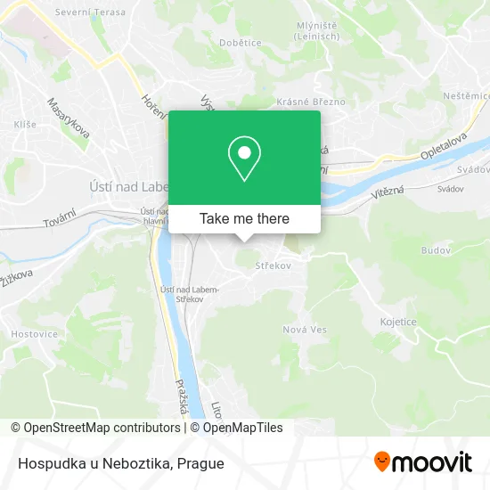 Карта Hospudka u Neboztika