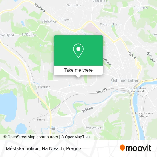 Карта Městská policie, Na Nivách