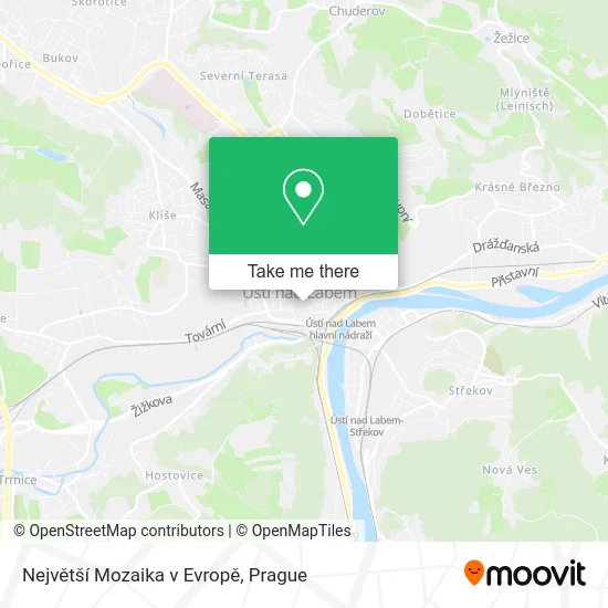 Карта Největší Mozaika v Evropě