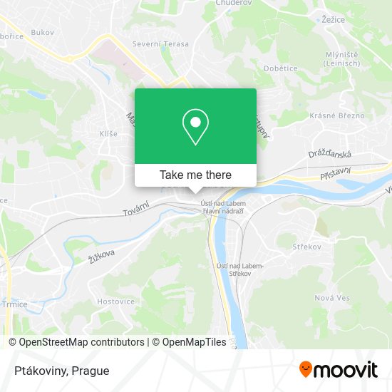 Карта Ptákoviny