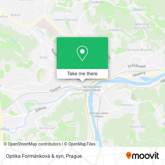 Карта Optika Formánková & syn