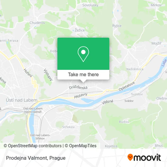 Карта Prodejna Valmont