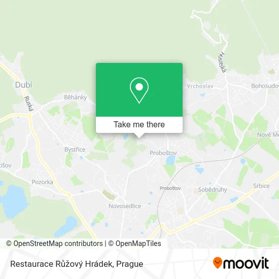 Restaurace Růžový Hrádek map