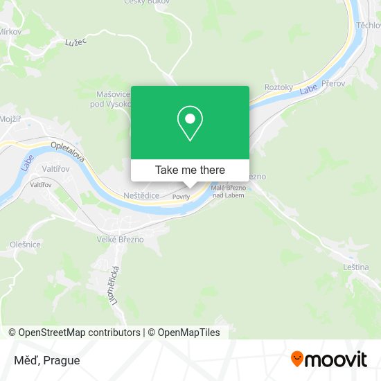 Карта Měď