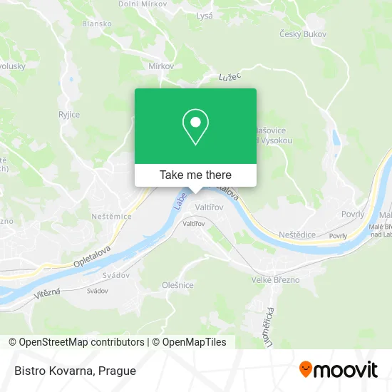 Карта Bistro Kovarna