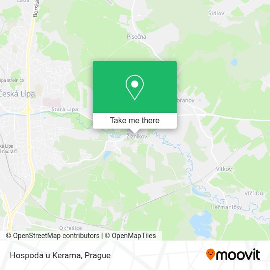 Карта Hospoda u Kerama