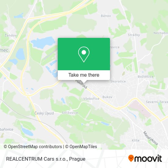 Карта REALCENTRUM Cars s.r.o.