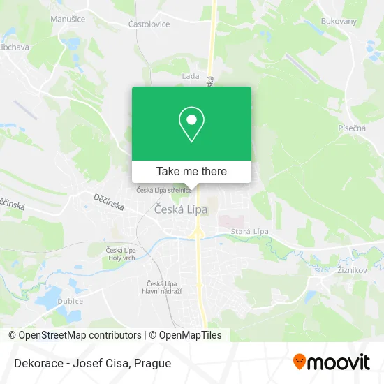 Карта Dekorace - Josef Cisa