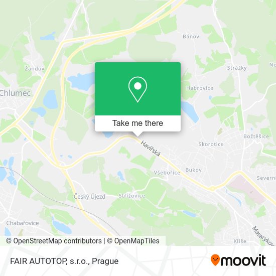 Карта FAIR AUTOTOP, s.r.o.