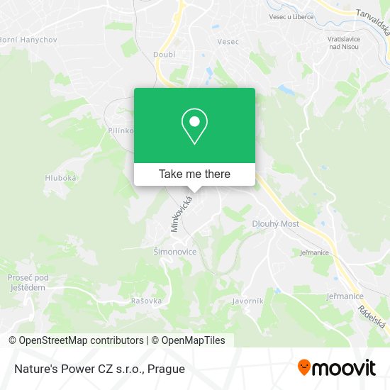 Карта Nature's Power CZ s.r.o.
