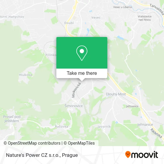 Карта Nature's Power CZ s.r.o.