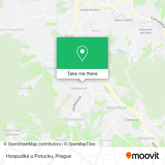 Карта Hospudka u Potucku