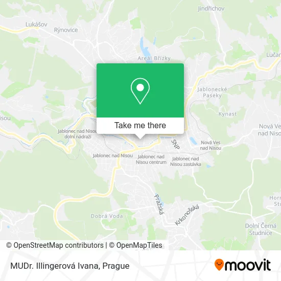 Карта MUDr. Illingerová Ivana