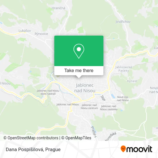 Dana Pospíšilová map