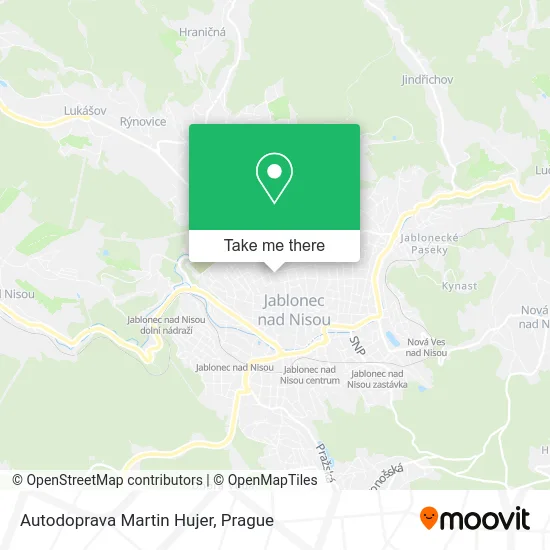 Карта Autodoprava Martin Hujer