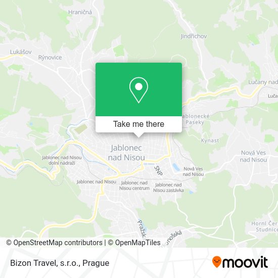 Карта Bizon Travel, s.r.o.