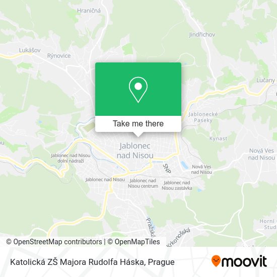 Карта Katolická ZŠ Majora Rudolfa Háska