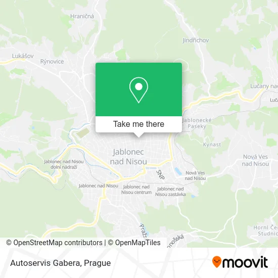 Карта Autoservis Gabera